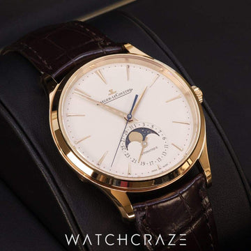 2023 JAEGER LE-COULTRE MASTER ULTRA THIN MOONPHASE ROSE GOLD WHITE DIAL 39MM Q1362510