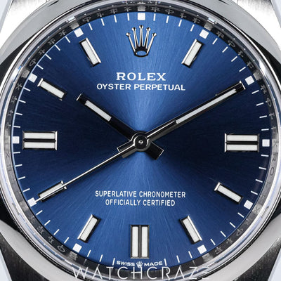 2023 ROLEX OYSTER PERPETUAL BLUE DIAL 36MM 126000
