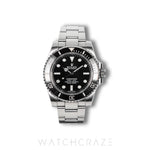 2018 ROLEX SUBMARINER NO DATE BLACK DIAL 40MM 114060