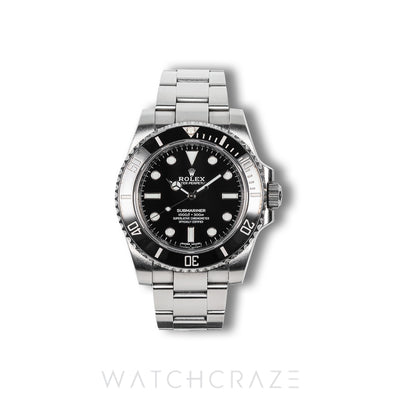 2018 ROLEX SUBMARINER NO DATE BLACK DIAL 40MM 114060