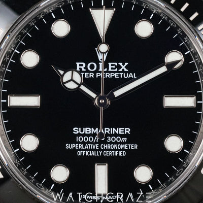 2018 ROLEX SUBMARINER NO DATE BLACK DIAL 40MM 114060