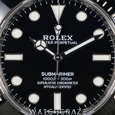 2018 ROLEX SUBMARINER NO DATE BLACK DIAL 40MM 114060