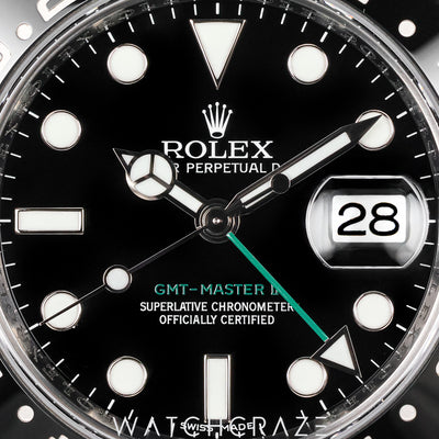 2011 ROLEX GMT MASTER II BLACK DIAL 40MM 116710LN
