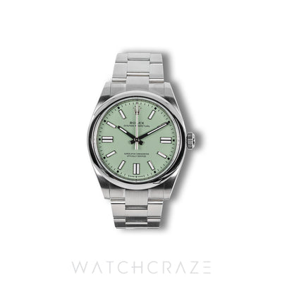 2025 ROLEX OYSTER PERPETUAL PISTACHIO DIAL 41MM 134300