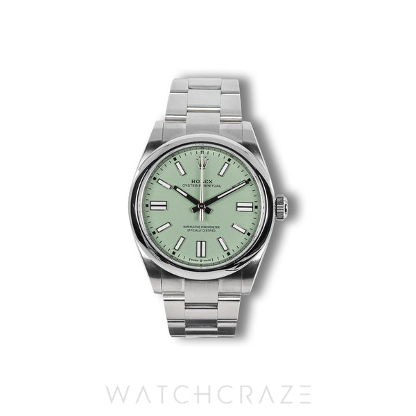 2025 ROLEX OYSTER PERPETUAL PISTACHIO DIAL 41MM 134300