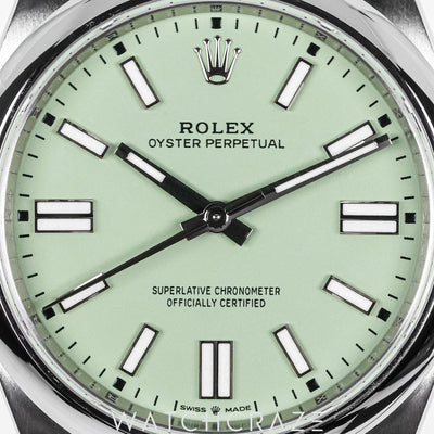 2025 ROLEX OYSTER PERPETUAL PISTACHIO DIAL 41MM 134300