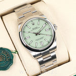 2025 ROLEX OYSTER PERPETUAL PISTACHIO DIAL 41MM 134300