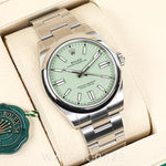 2025 ROLEX OYSTER PERPETUAL PISTACHIO DIAL 41MM 134300