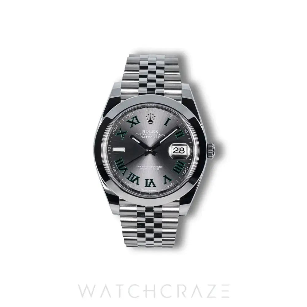 2024 ROLEX DATEJUST WIMBLEDON DIAL 41MM 126300
