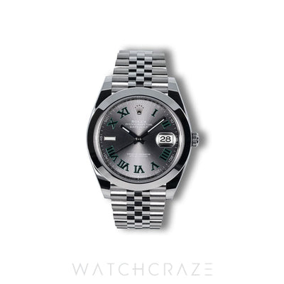2024 ROLEX DATEJUST WIMBLEDON DIAL 41MM 126300