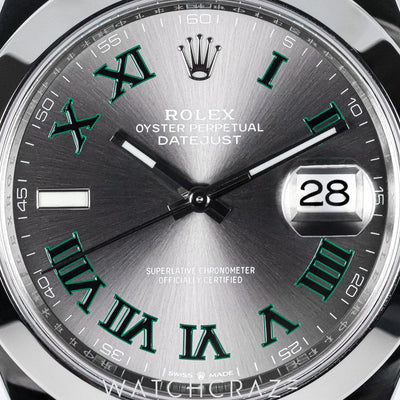 2024 ROLEX DATEJUST WIMBLEDON DIAL 41MM 126300