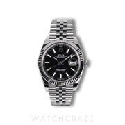 2024 ROLEX DATEJUST BLACK DIAL FLUTED BEZEL 41MM 126334