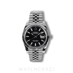 2024 ROLEX DATEUST BLACK DIAL FLUTED BEZEL 41MM 126334