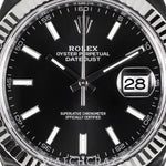 2024 ROLEX DATEUST BLACK DIAL FLUTED BEZEL 41MM 126334