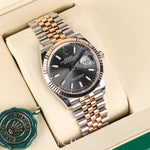 2025 ROLEX DATEJUST TWO TONE ROSE GOLD RHODIUM DIAL 36MM 126231