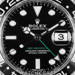 2018 ROLEX GMT MASTER II BLACK DIAL 40MM 116710LN