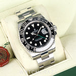 2011 ROLEX GMT MASTER II BLACK DIAL 40MM 116710LN