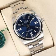 2025 ROLEX OYSTER PERPETUAL BLUE DIAL 41MM 124300