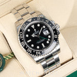 2018 ROLEX GMT MASTER II BLACK DIAL 40MM 116710LN