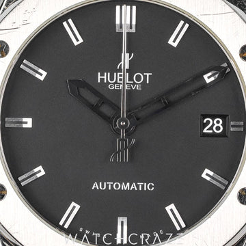 2015 HUBLOT CLASSIC FUSION TITANIUM BLACK DIAL 45MM 511.NX.1170.NX