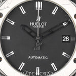 2015 HUBLOT CLASSIC FUSION TITANIUM BLACK DIAL 45MM 511.NX.1170.NX