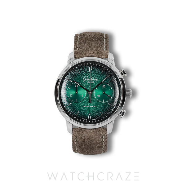 2022 GLASHUTTE ORIGINAL SIXTIES CHRONOGRAPH ANNUAL EDITION GREEN DIAL 42MM 13934052204