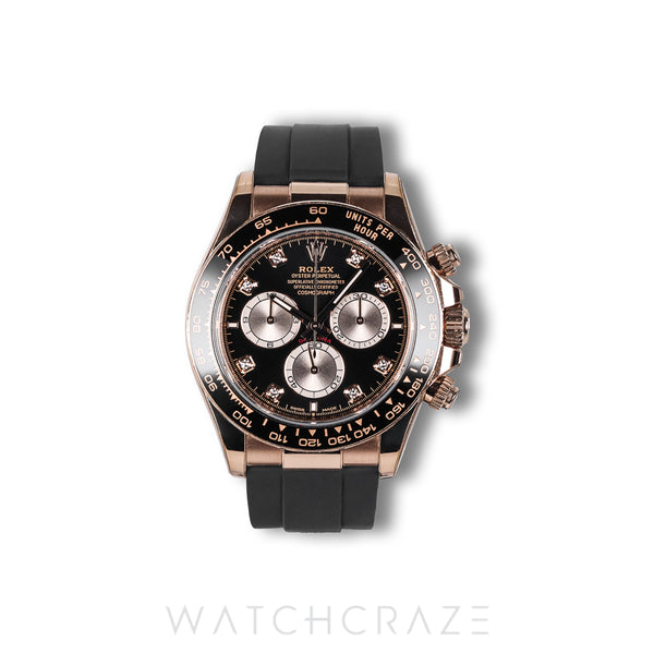 2025 ROLEX DAYTONA COSMOGRAPH ROSE GOLD BLACK DIAL 40MM 126515LN