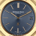 2019 AUDEMARS PIGUET ROYAL OAK YELLOW GOLD BLUE DIAL 15202BA.OO.1240BA.01