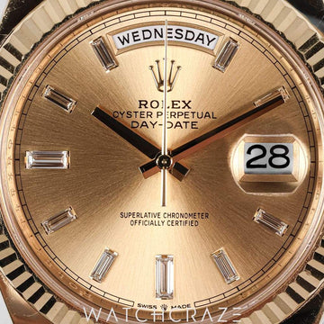 ROLEX DAY-DATE 18K YELLOW GOLD GOLD DIAL 40MM 228238