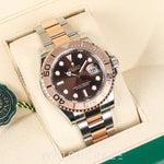 2024 ROLEX YACHT-MASTER TWO TONE ROSE GOLD AND STEEL BROWN DIAL 40MM 126621