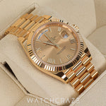 2024 ROLEX DAY-DATE YELLOW GOLD ROMAN NUMERALS 40MM 228238