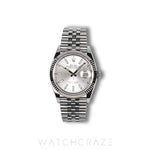 2024 ROLEX DATEJUST WHITE DIAL FLUTED JUIBLEE 36MM 126234