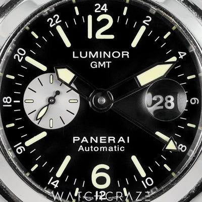 2010 PANERAI LUMINOR GMT BLACK DIAL 44MM PAM00088