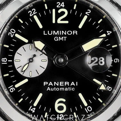 2010 PANERAI LUMINOR GMT BLACK DIAL 44MM PAM00088