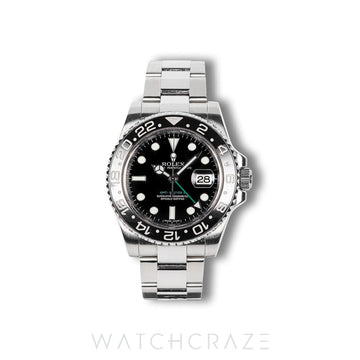 2008 ROLEX GMT MASTER II GREEN ARROW 40MM 116710LN