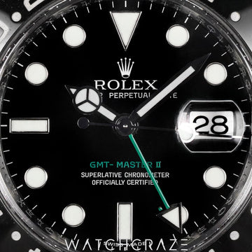2008 ROLEX GMT MASTER II GREEN ARROW 40MM 116710LN