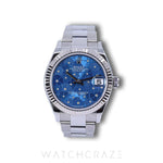 2023 ROLEX DATEJUST BLUE FLORAL MOTIF DIAL 31MM 278274