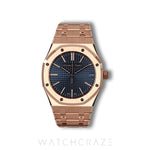 2025 AUDEMARS PIGUET ROYAL OAK ROSE GOLD BLUE DIAL 41MM 15510OR.OO.1320OR.03