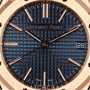 2025 AUDEMARS PIGUET ROYAL OAK ROSE GOLD BLUE DIAL 41MM 15510OR.OO.1320OR.03