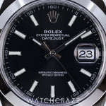 2022 ROLEX DATE-JUST BLACK DIAL 41MM 126300
