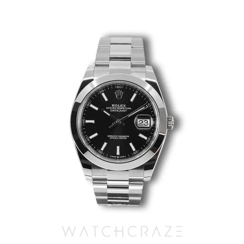 2020 ROLEX DATEJUST BLACK DIAL 41MM 126300
