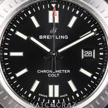 2019 BREITLING COLT AUTOMATIC BLACK DIAL 44MM A17388101B1A1