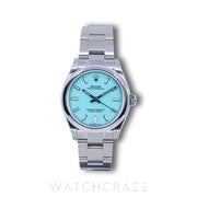 2021 ROLEX OYSTER PERPETUAL TIFFANY TURQUOISE DIAL 31MM 277200