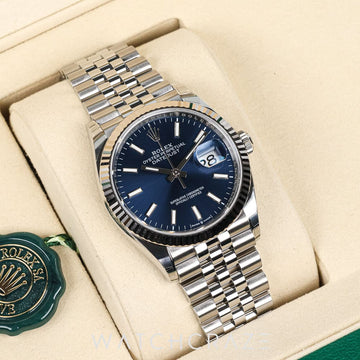 2026 ROLEX DATEJUST FLUTED JUBILEE BLUE DIAL 36MM