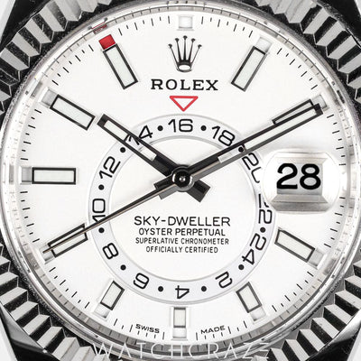 2023 ROLEX SKYDWELLER WHITE DIAL 42MM 326934