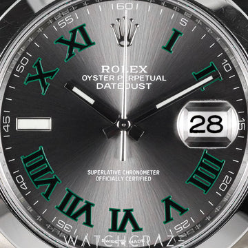 2024 ROLEX DATEJUST SMOOTH OYSTER WIMBLEDON DIAL 41MM 126300