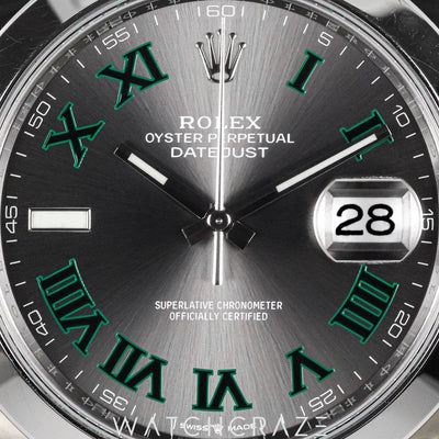 2024 ROLEX DATEJUST SMOOTH OYSTER WIMBLEDON DIAL 41MM 126300