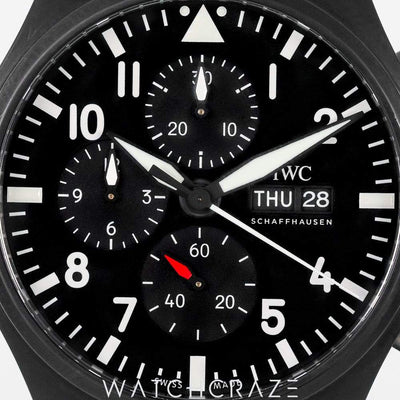 2022 IWC PILOTS WATCH CHRONOGRAPH TOP GUN BLACK DIAL 44.5MM IW389101