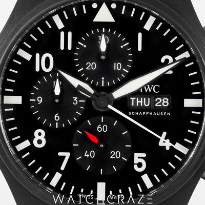 2022 IWC PILOTS WATCH CHRONOGRAPH TOP GUN BLACK DIAL 44.5MM IW389101