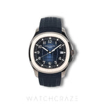 2025 PATEK PHILIPPE AQUANAUT WHITE GOLD BLUE DIAL 42MM 5168G
